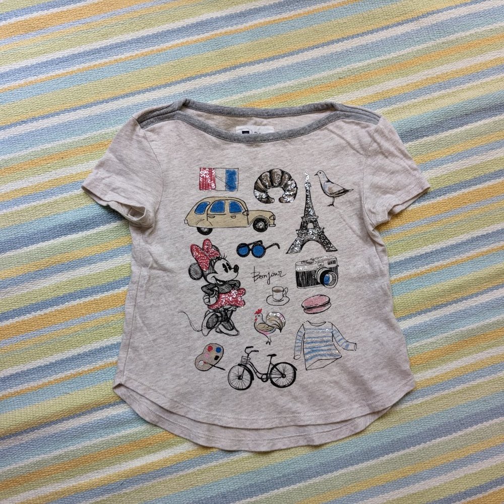 ⭐ GAP x Disney Minnie Mouse France sequin-embellished top XS